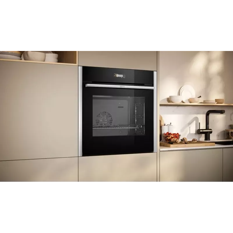 Neff N 70 B24CR31N0 Horno 71 L Negro, acero inoxidable