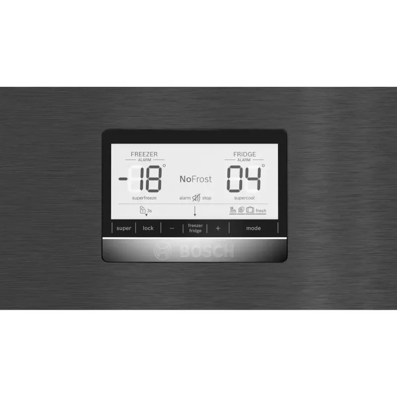 Bosch Serie 6 KGN76AXDR Frigorífico-congelador combinado, independiente, 526 L, Negro