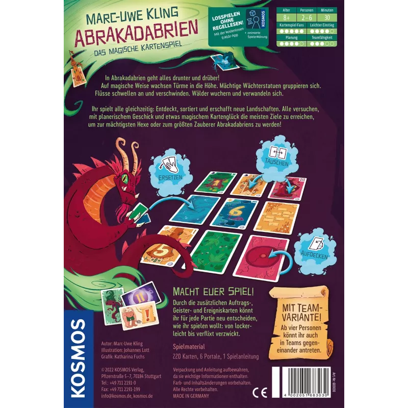 Juego de mesa/cartas Kosmos 683030 Kartentausch