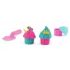 Kinetic Sand Shimmer, set de juego de pastelería unicornio, 16 oz (turquesa brillante y rosa neón), 8 herramientas de unicornio, juguete sensorial para niños a partir de 3 años