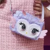 Purse Pets, Print Perfect Hoot Couture Owl, juguete interactivo y bolso con más de 30 sonidos y reacciones, juguete para niñas a partir de 5 años