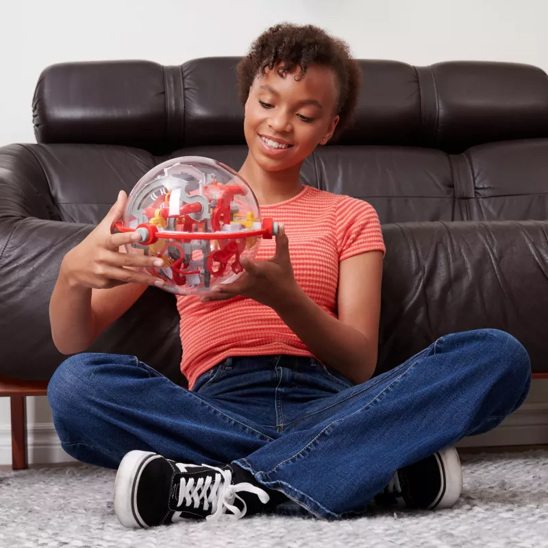 Juegos Perplexus Portal, laberinto de bola 3D, juguete inquieto, bola de rompecabezas de viaje para niños con 150 obstáculos, para adultos y niños a partir de 8 años