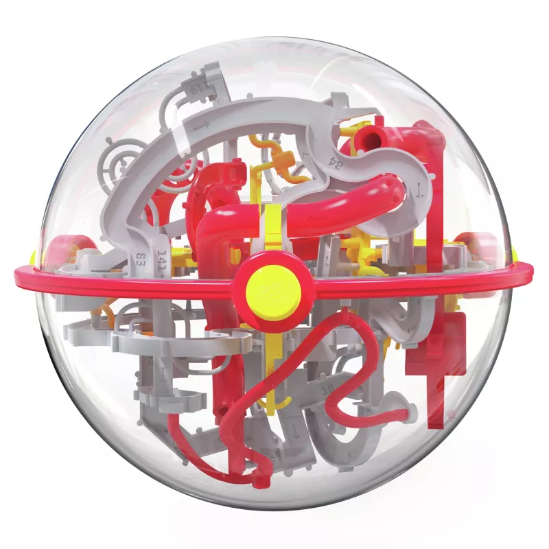 Juegos Perplexus Portal, laberinto de bola 3D, juguete inquieto, bola de rompecabezas de viaje para niños con 150 obstáculos, para adultos y niños a partir de 8 años