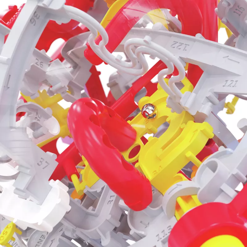 Juegos Perplexus Portal, laberinto de bola 3D, juguete inquieto, bola de rompecabezas de viaje para niños con 150 obstáculos, para adultos y niños a partir de 8 años