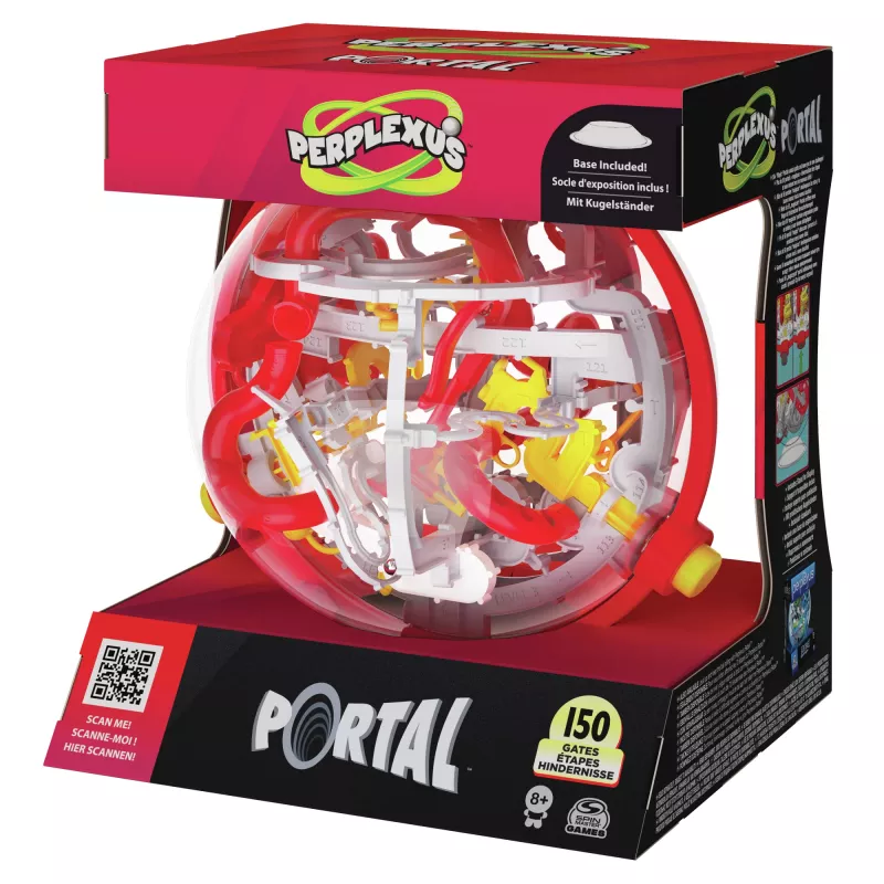 Juegos Perplexus Portal, laberinto de bola 3D, juguete inquieto, bola de rompecabezas de viaje para niños con 150 obstáculos, para adultos y niños a partir de 8 años