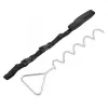 Set de anclajes para trampolín HUDORA 65011 acero negro plata