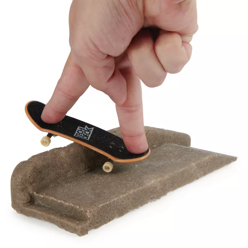 Tech Deck kit de modelado de hormigón reutilizable DIY con fingerboard Enjoi exclusivo, rail, moldes, kit de skatepark, juguete infantil para niños y niñas a partir de 6 años