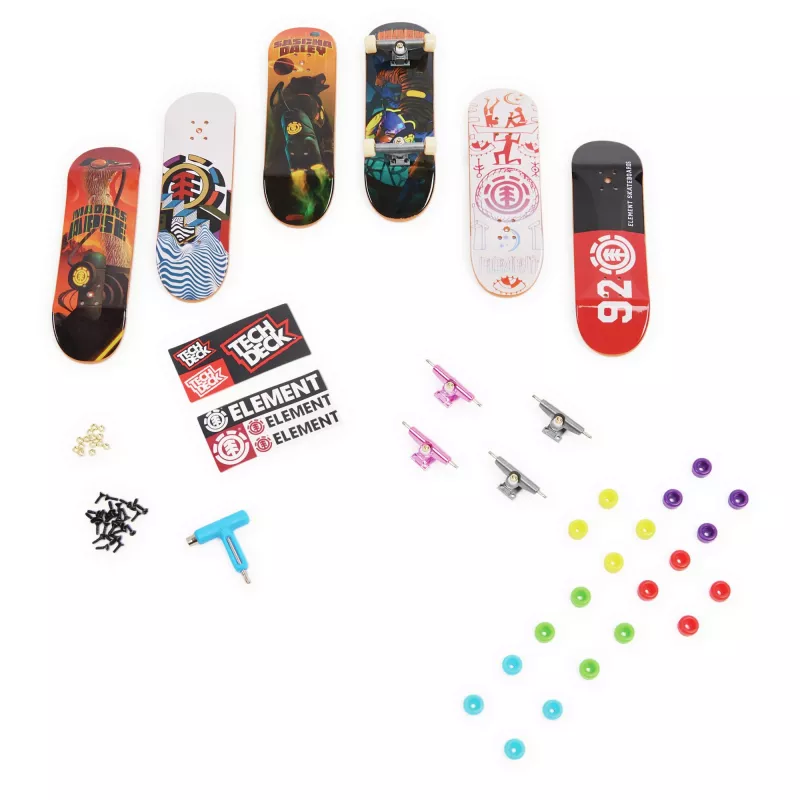 Tech Deck, pack extra de fingerboard Sk8shop, miniskates coleccionables y personalizables (los estilos pueden variar)