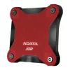 SSD externo ADATA SD620 512 GB, USB 3.2 Gen 2 Micro-USB B, rojo, carcasa de silicona