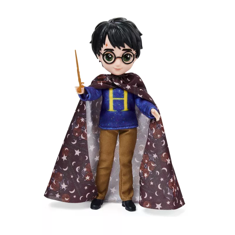 Wizarding World Harry Potter, set de regalo de muñecos Harry Potter de 8 inch con capa de invisibilidad y 5 accesorios, juguete infantil a partir de 6 años
