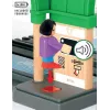 BRIO World 33649 Estación central con máquina expendedora de billetes, Verde/Gris