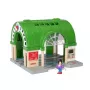 BRIO World 33649 estación central con máquina expendedora de billetes, verde/gris