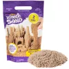 Kinetic Sand, 2 lb arena de juego marrón, juguete sensorial moldeable para niños, bolsa resellable (el envase puede variar), para niños a partir de 3 años