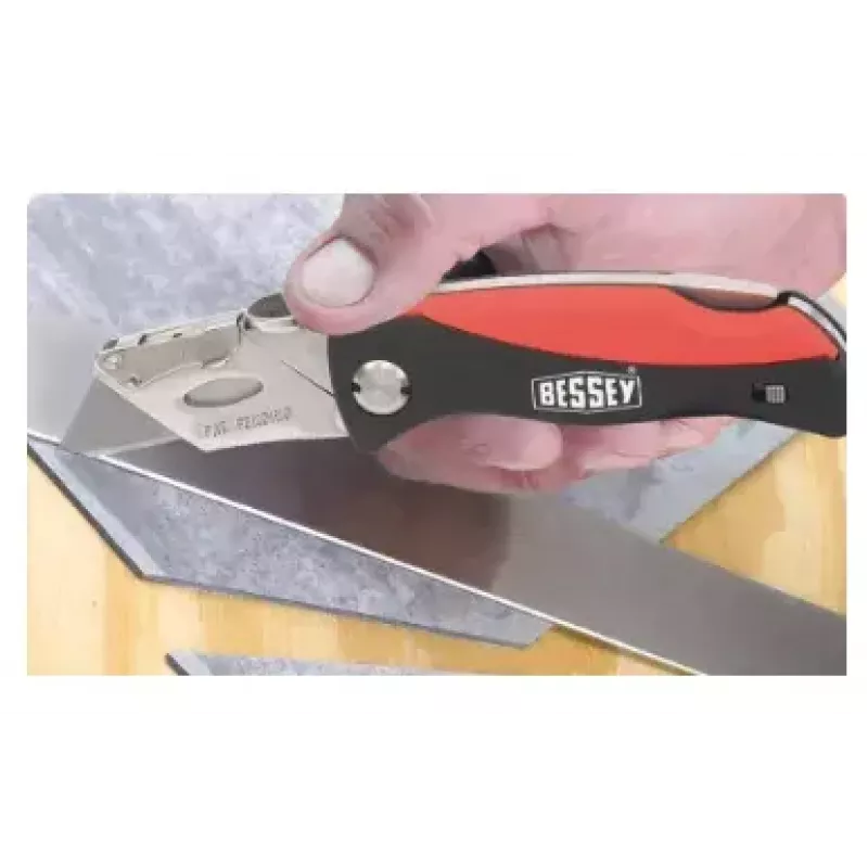 Bessey DBKPH-EU cúter plegable, mango de ABS, negro/rojo
