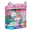 La casa de muñecas de Gabby: La película, Cakey Cat y Cookie Bobby, figuras con 2 accesorios, juguete infantil para niñas y niños a partir de 3 años