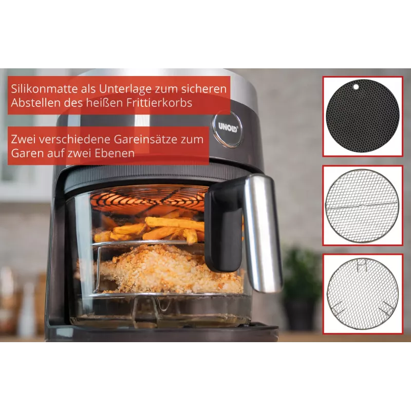 Freidora de aire Unold 58695 individual 3,5 L independiente 1200 W negra