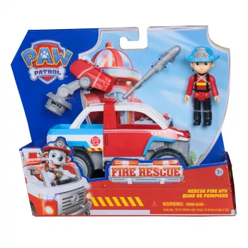 Vehículo de juguete Spin Master Paw Patrol camión de bomberos vehículo de rescate de Ryder con lanzadrones y figura de Ryder