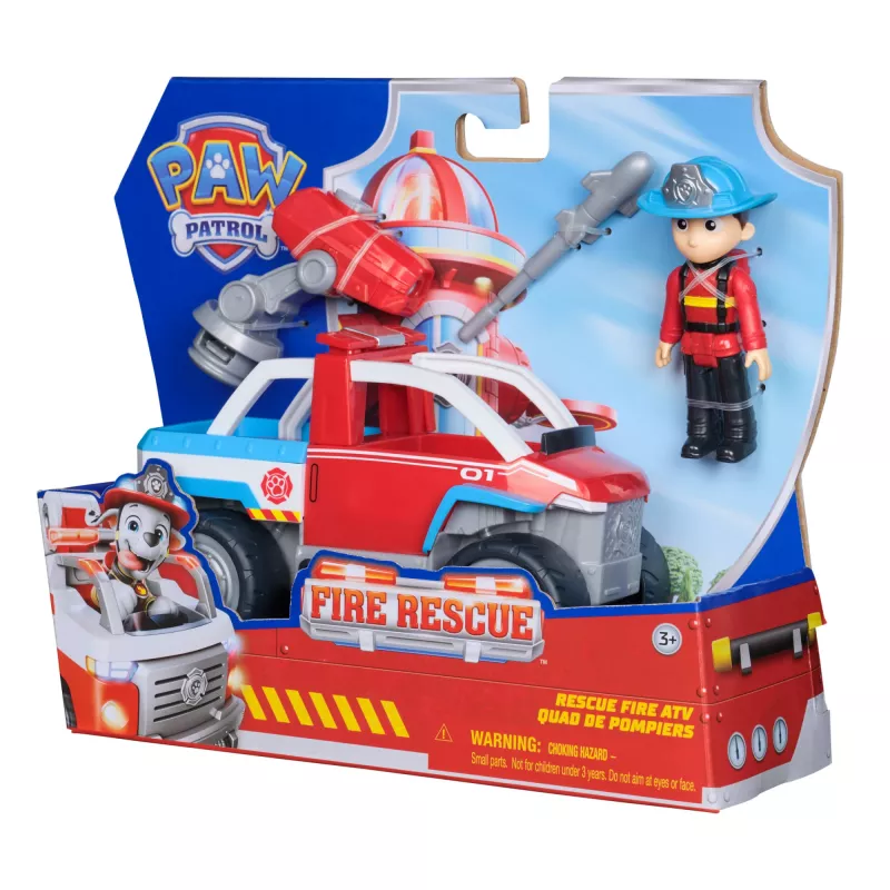 Vehículo de juguete Spin Master Paw Patrol camión de bomberos vehículo de rescate de Ryder con lanzadrones y figura de Ryder