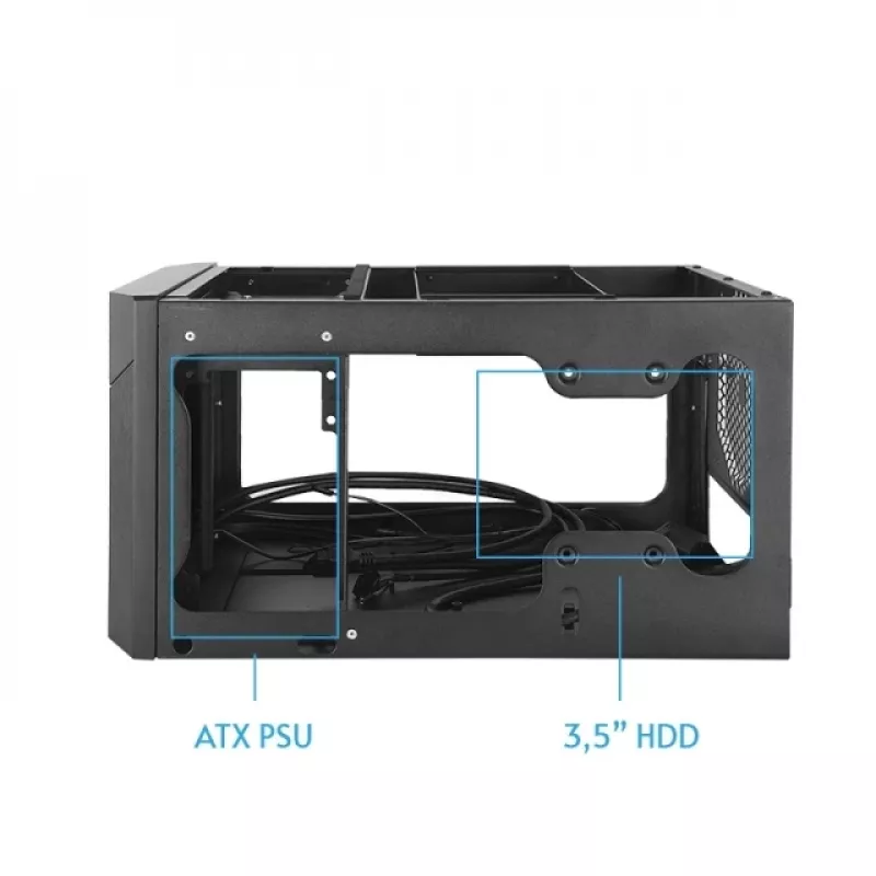 Chieftec CN-01B-OP Caja de ordenador Cube Negra