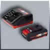 Einhell GE-CH 1846 Li Kit cortasetos a batería, 18 V, batería de iones de litio de 2,0 Ah, doble cuchilla, longitud de corte 52 cm, rojo/negro