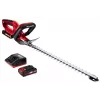 Einhell GE-CH 1846 Li Kit cortasetos a batería, 18 V, batería de iones de litio de 2,0 Ah, doble cuchilla, longitud de corte 52 cm, rojo/negro