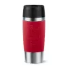 Vaso de viaje EMSA Travel Mug Classic N2020400 360 ml Negro, Rojo, Acero inoxidable