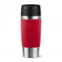 Vaso de viaje EMSA Travel Mug Classic N2020400 360 ml Negro, Rojo, Acero inoxidable