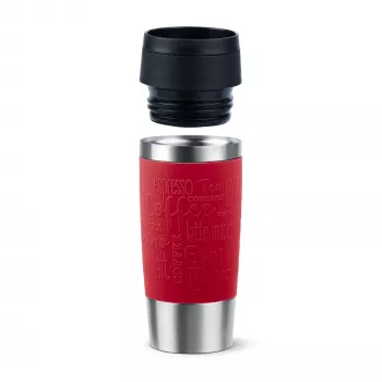 Vaso de viaje EMSA Travel Mug Classic N2020400 360 ml Negro, Rojo, Acero inoxidable