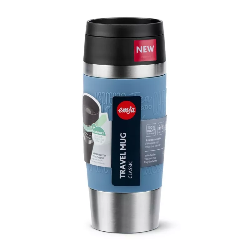 Vaso de viaje EMSA Travel Mug Classic 360 ml azul Acero inoxidable