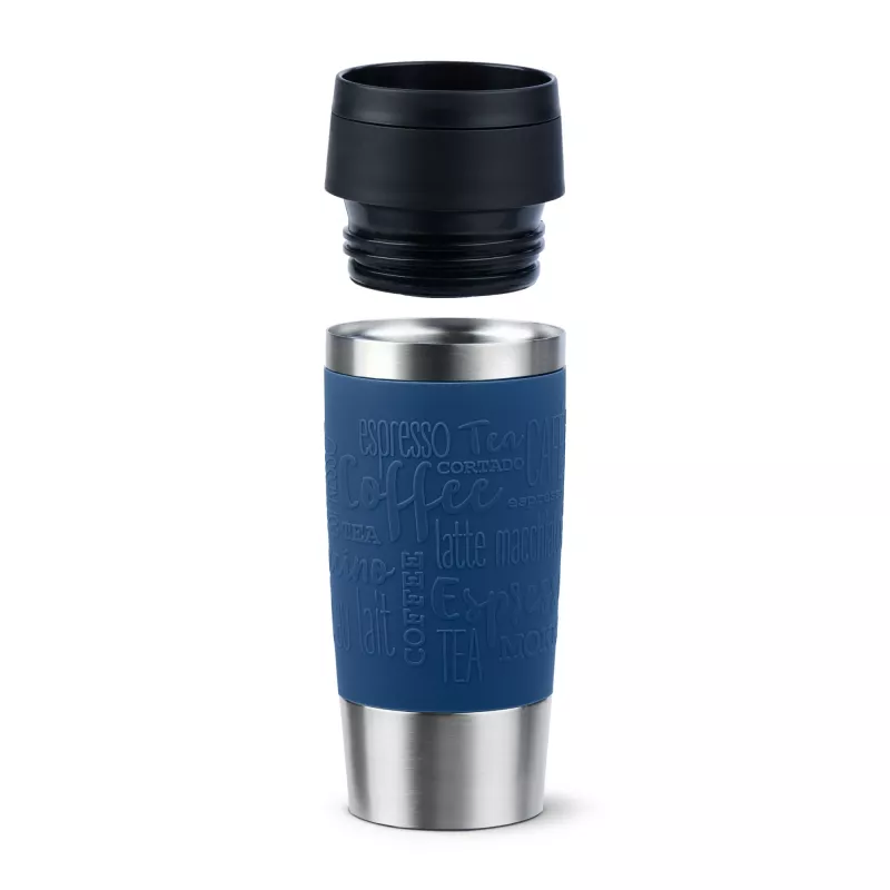 Vaso de viaje EMSA Travel Mug Classic N2020300 360 ml Negro, Azul, Acero inoxidable Acero inoxidable