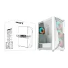 GIGABYTE C301GW Caja de ordenador Torre Midi Blanca