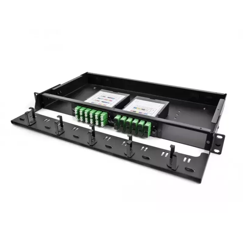 Panel de conexiones DeLOCK de fibra óptica HD de 19