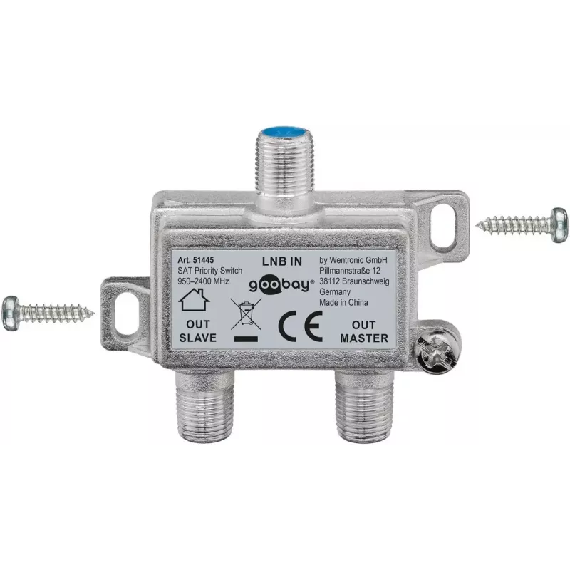 Divisor de cable Goobay SAT Priority Splitter
