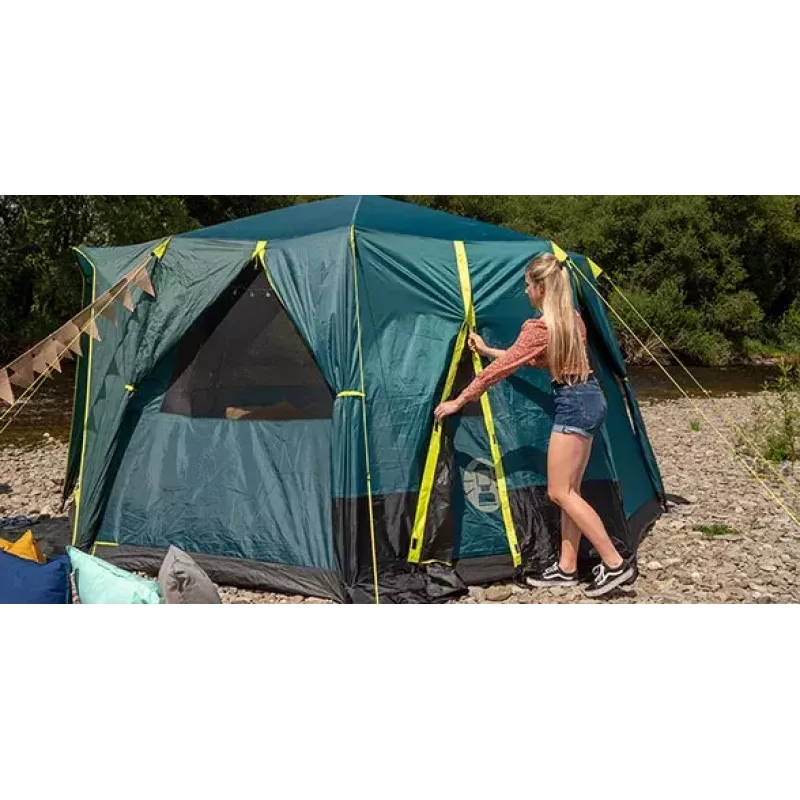 Tienda de campaña Coleman Octagon Verde Amarillo