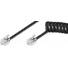 Cable espiral Goobay para auricular de teléfono 4 m RJ-10 RJ-10