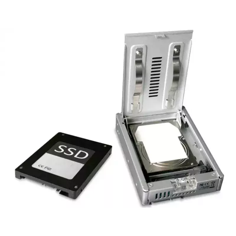Adaptador Icy Dock MB982SP-1S de 2,5 a 3,5 pulgadas para SSD/HDD SATA, plateado