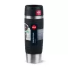 Vaso de viaje EMSA Travel Mug Waves Grande 500 ml negro, acero inoxidable