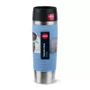 Vaso de viaje EMSA Travel Mug Waves Grande 500 ml azul, acero inoxidable