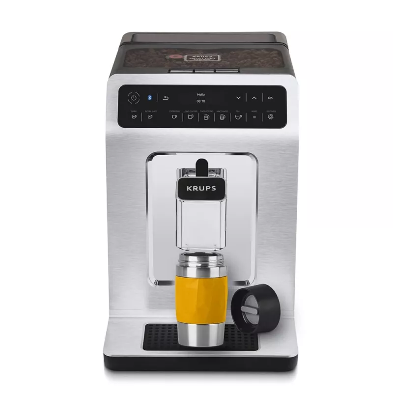 Vaso de viaje EMSA Travel Mug Compact 300 ml acero inoxidable, amarillo