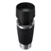 Vaso de viaje EMSA Travel Mug Waves 360 ml negro acero inoxidable