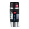 Vaso de viaje EMSA Travel Mug Waves 360 ml negro acero inoxidable