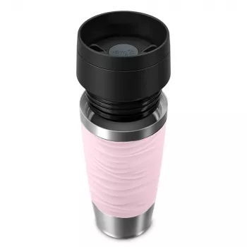 Vaso de viaje EMSA Travel Mug Waves 360 ml rosa acero inoxidable