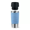Vaso de viaje EMSA N20213 azul claro, acero inoxidable, 0,36 L, aislamiento al vacío