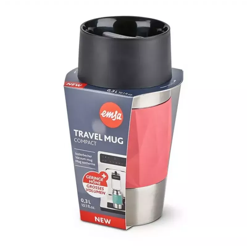 Taza térmica EMSA N21604 0,3 l, coral, acero inoxidable