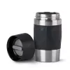 Taza térmica EMSA N21601 0,3 l, negra, acero inoxidable