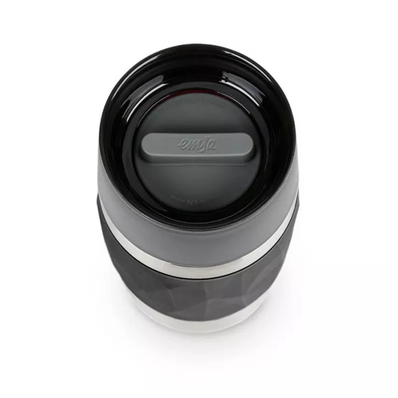 Taza térmica EMSA N21601 0,3 l, negra, acero inoxidable