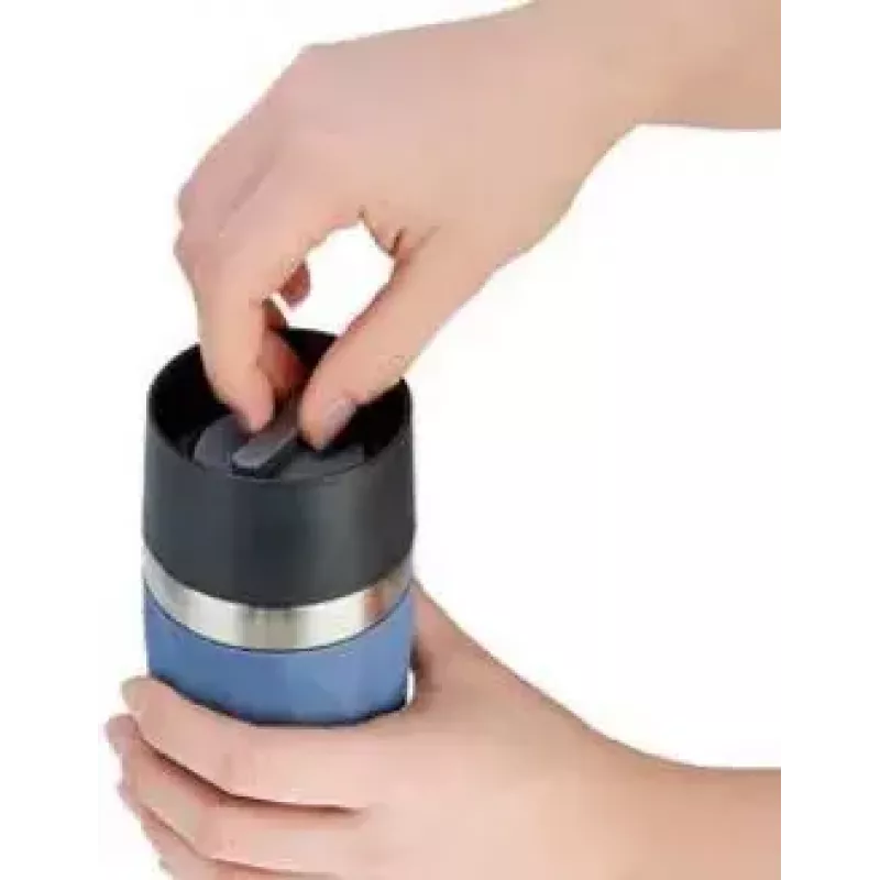 EMSA N21602 taza térmica de viaje 0,3 l azul de acero inoxidable