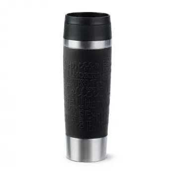 Vaso de viaje EMSA Travel Mug Classic N2022000 500 ml negro, acero inoxidable acero inoxidable