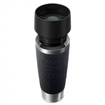 Vaso de viaje EMSA Travel Mug Classic N2022000 500 ml negro, acero inoxidable acero inoxidable