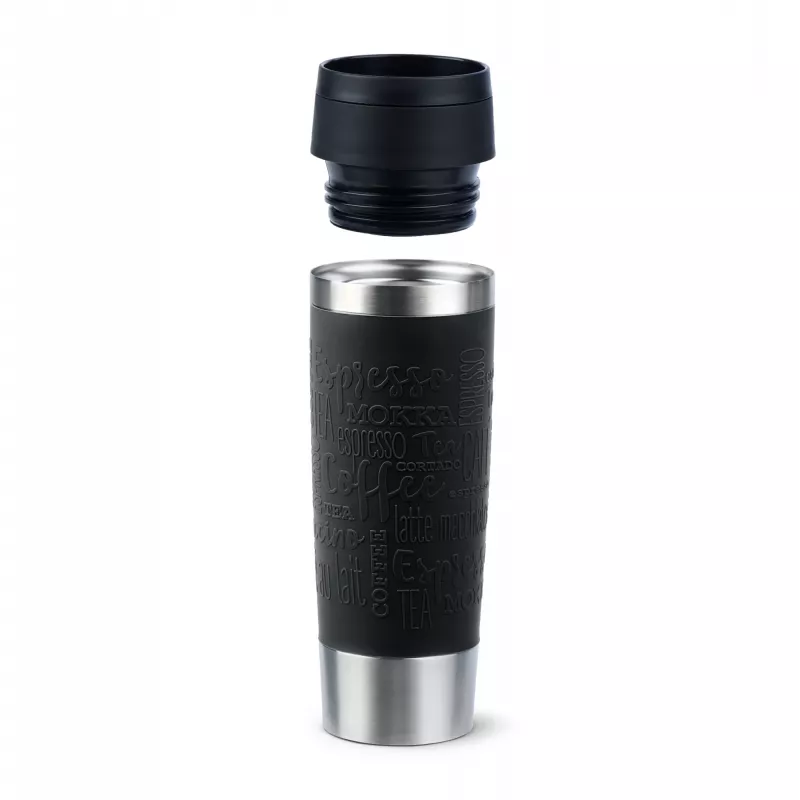 Vaso de viaje EMSA Travel Mug Classic N2022000 500 ml negro, acero inoxidable acero inoxidable